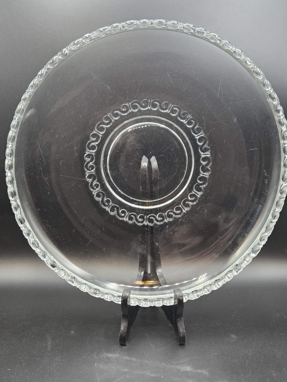 Vintage Heisey Athena Torte Plate